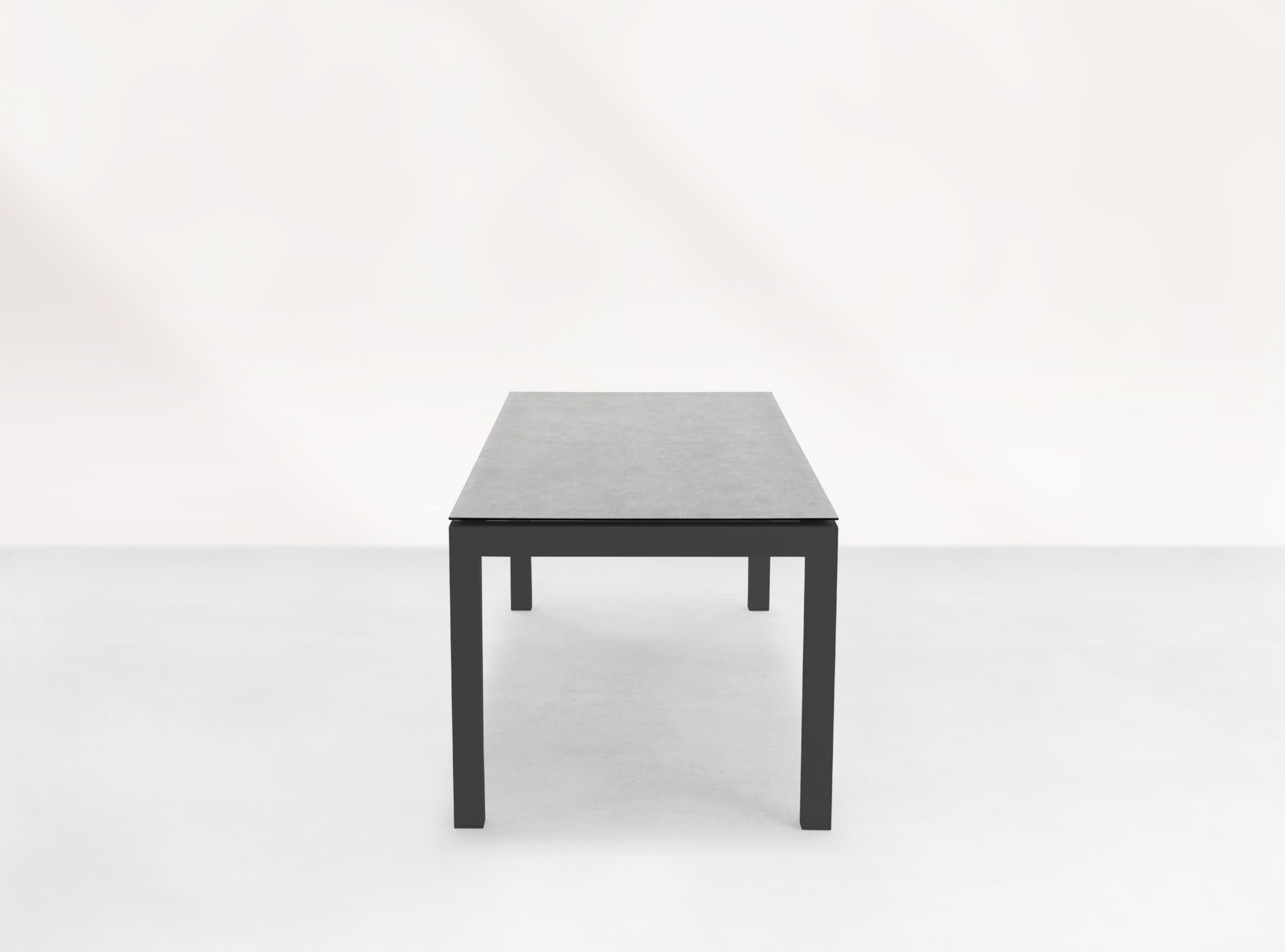life Long island ausziehbarer Tisch lava/Keramik betonoptik 210/60x90