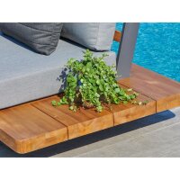 Life Loungeecke Set4 FITZ ROY Teak lava inkl. Polster